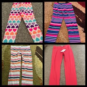 4 pairs of girls leggings